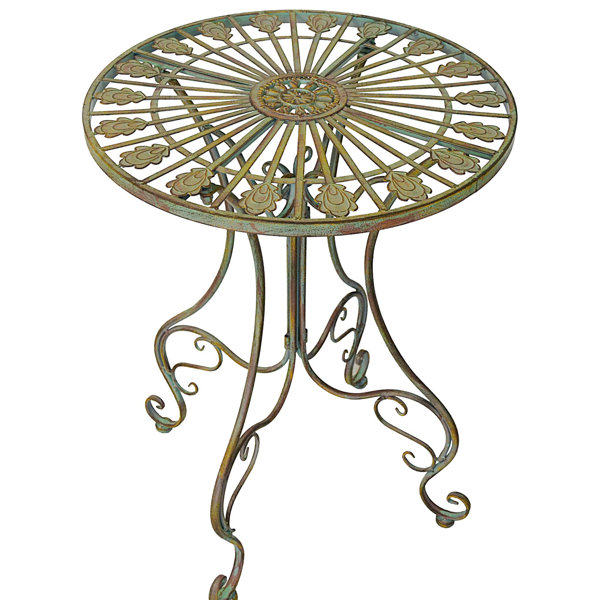 Fleur De Lis Living Culbreath Metal Outdoor Bistro Table & Reviews